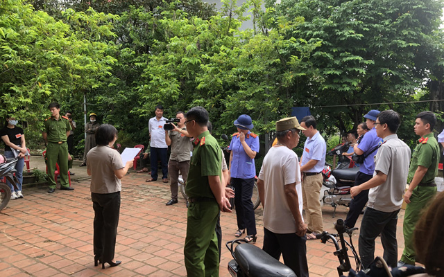 THADS Thạch Thành: cưỡng chế kê biên xử lý tài sản thành công