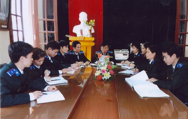 Chi cục Thi hành án dân sự huyện Kinh Môn, một trong những đơn vị dẫn đầu về tỷ lệ thi hành án dân sự của tỉnh Hải Dương