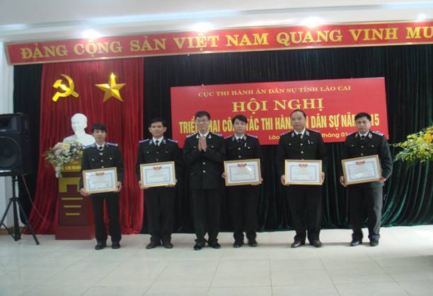 Thi hành án dân sự tỉnh Lào Cai tổng kết phong trào thi đua, yêu nước 5 năm (2010-2015)