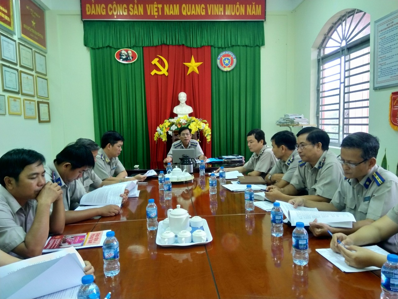 Thanh Bình - Đánh giá công chức, bình xét thi đua khen thưởng năm 2019 và công bố quyết định về cán bộ