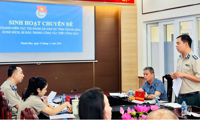 Chi đoàn thanh niên Cục THADS tỉnh sinh hoạt chuyên đề năm 2024