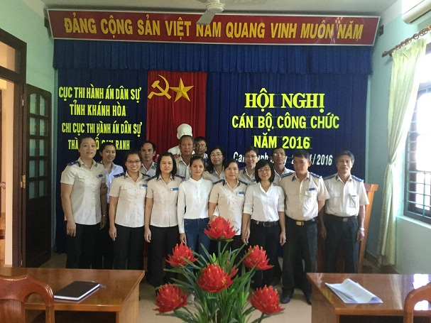 Chi cục Thi hành án dân sự thành phố Cam Ranh - điển hình tiên tiến ngành Tư pháp