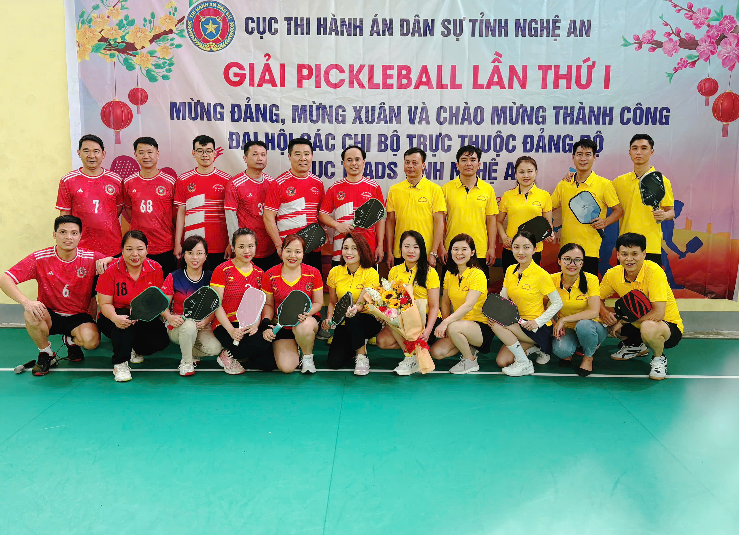 Cục Thi hành án dân sự tỉnh Nghệ An tổ chức giải thể thao mừng Đảng, mừng Xuân và chào mừng thành công Đại hội Chi bộ trực thuộc Đảng bộ Cục THADS tỉnh.
