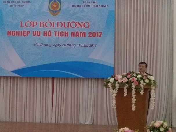 Bồi dưỡng nghiệp vụ hộ tịch cho đội ngũ công chức hộ tịch của tỉnh Hải Dương