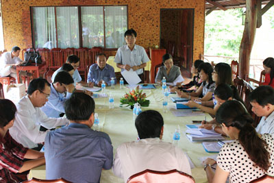 Khu vực thi đua đồng bằng sông Cửu Long kiểm tra việc thực hiện phong trào thi đua Khối cơ quan Tư pháp 06 tháng đầu năm 201