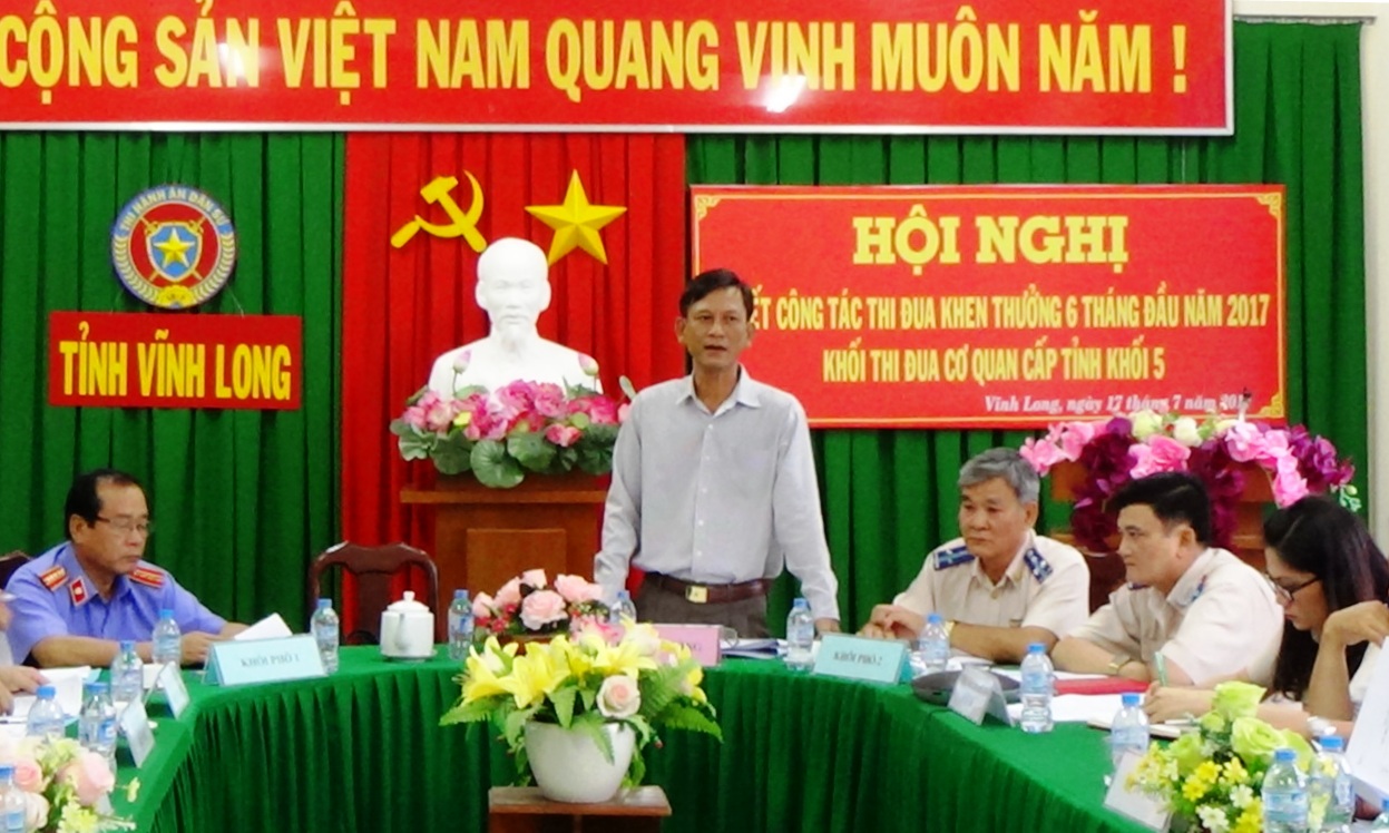 Hội nghị sơ kết công tác thi đua, khen thưởng 6 tháng đầu năm 2017 của Khối thi đua cơ quan cấp tỉnh Khối 5