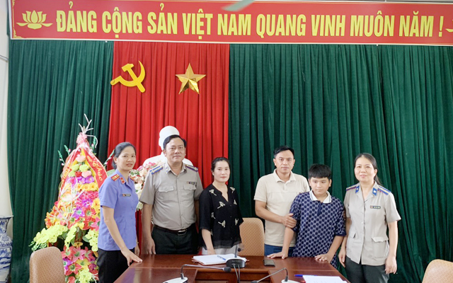 THADS Thiệu Hóa: động viên, thuyết phục giao con chưa thành niên thành công