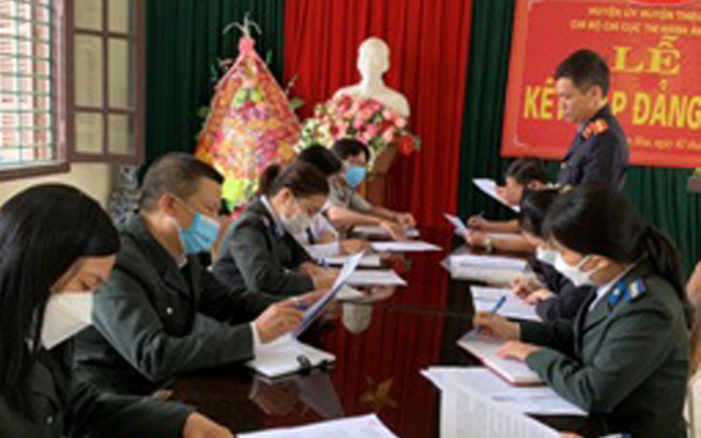 Kiểm sát tại Chi cục THADS huyện Thiệu Hóa