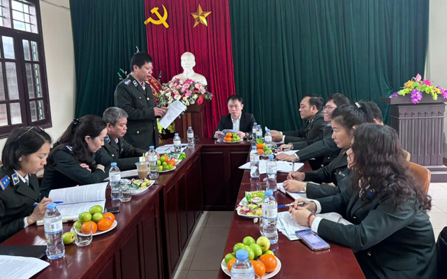 Kiểm tra toàn diện tại Chi cục THADS Thiệu Hóa