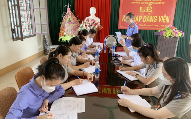 Công bố Kết luận trực tiếp kiểm sát hoạt động THADS tại Chi cục Thiệu Hóa