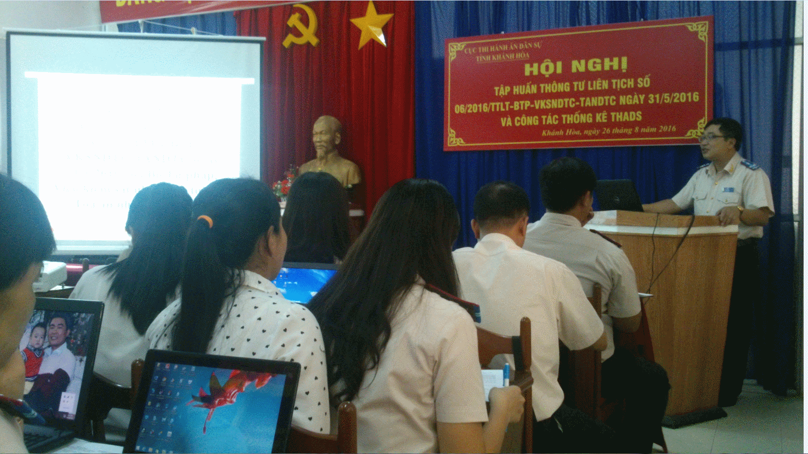 Tập huấn Thông tư liên tịch số 06/TTLT-BTP-VKSNDTC-TANDTC và công tác thống kê thi hành án dân sự