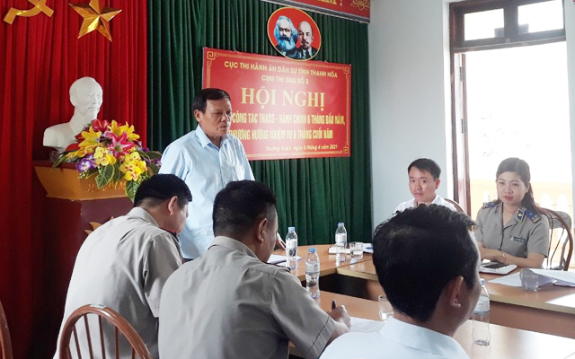 Cụm thi đua số 3 tổ chức Hội nghị sơ kết 6 tháng năm 2021 về công tác THADS, HC