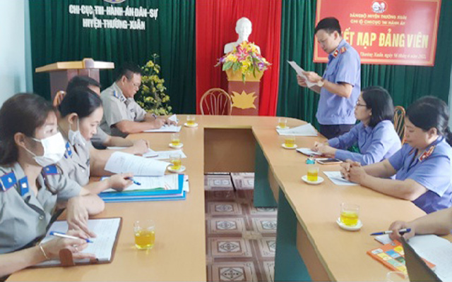 Trực tiếp kiểm sát hoạt động THADS tại Chi cục Thường Xuân lần 2 năm 2022