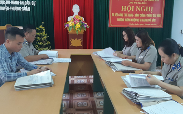 Tự kiểm tra công tác THADS tại Chi cục THADS huyện Thường Xuân