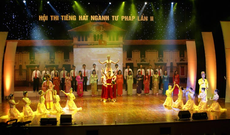Tiết mục khai mạc Hội thi
