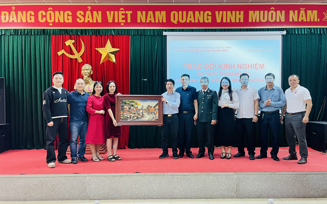 THADS tỉnh Thanh Hóa: trao đổi kinh nghiệm tổ chức thi hành án, xác minh điều kiện thi hành án dân sự