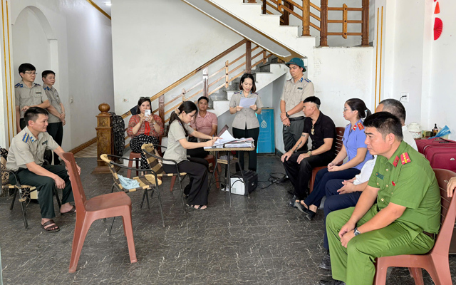 Chấp hành viên THADS tỉnh cưỡng chế kê biên tài sản thành công