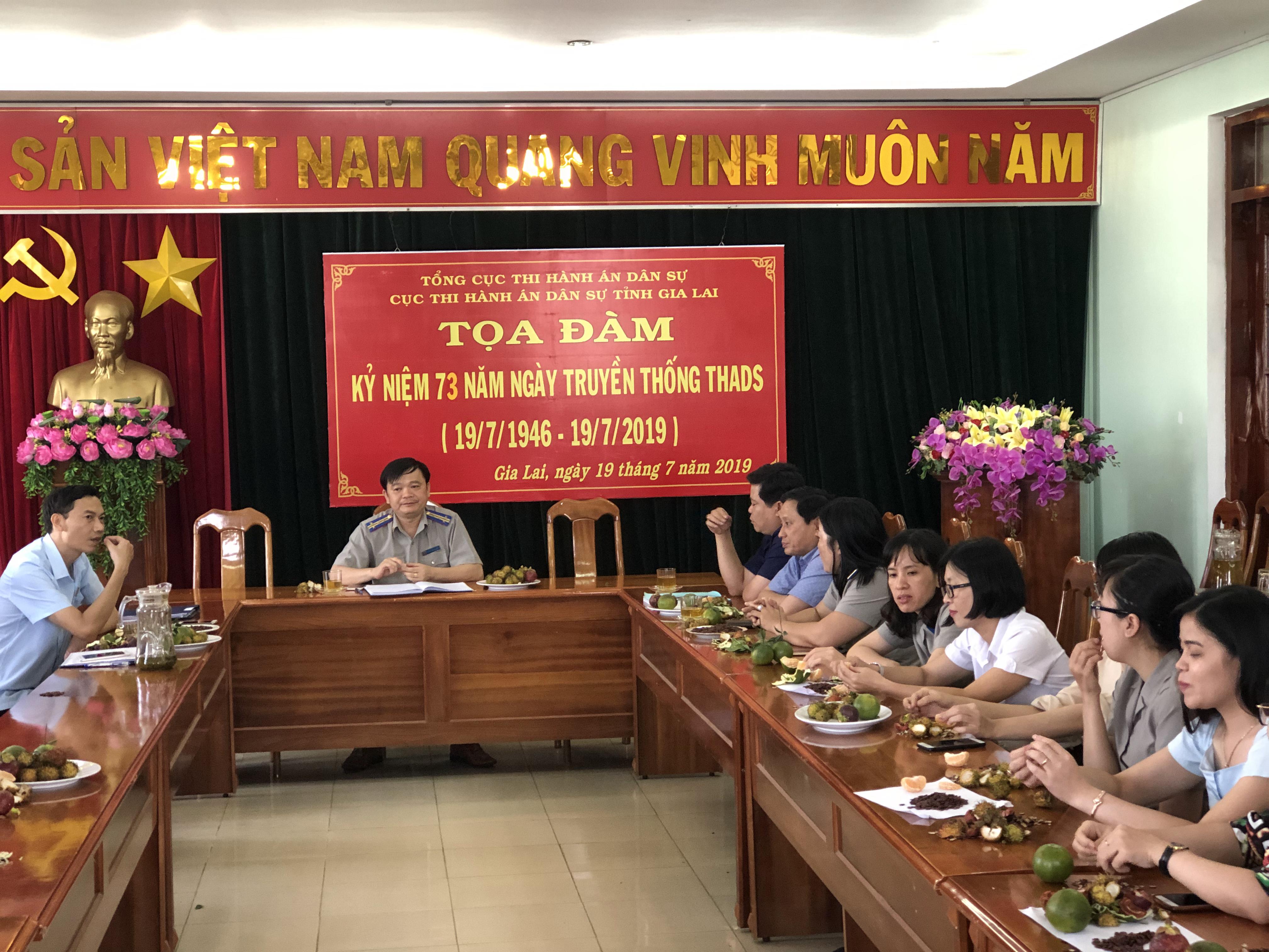 CỤC THI HÀNH ÁN DÂN SỰ TỈNH TỔ CHỨC TỌA ĐÀM NHÂN KỶ NIỆM 73 NĂM NGÀY TRUYỀN THỐNG THI HÀNH ÁN DÂN SỰ