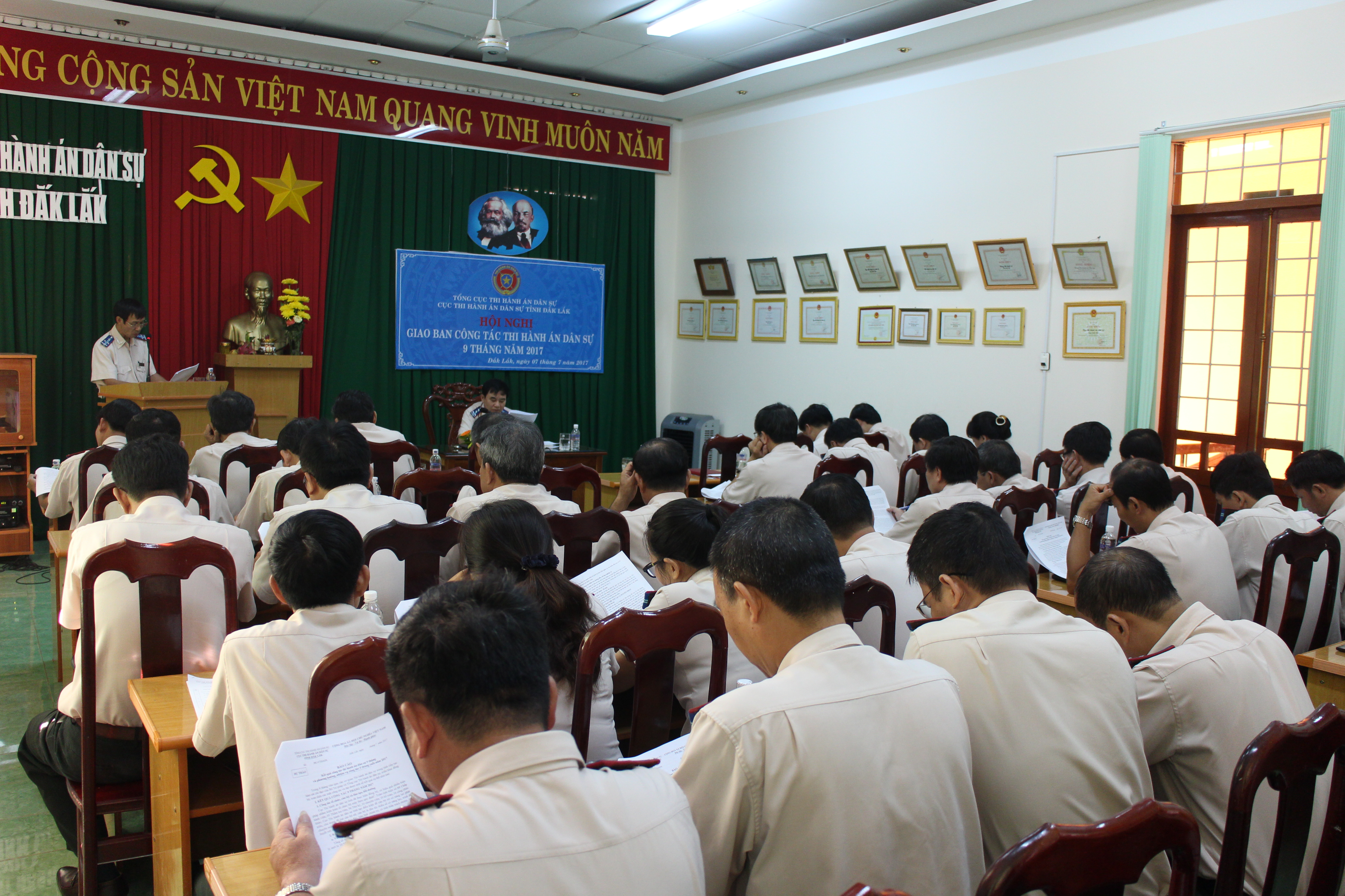 Hội nghị giao ban công tác Thi hành án dân sự 9 tháng năm 2017