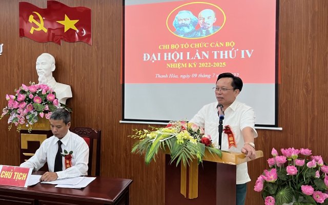 Chi bộ Tổ chức cán bộ tổ chức Đại hội chi bộ lần thứ IV, nhiệm kỳ 2022-2025