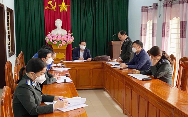 Đoàn công tác Cục THADS tỉnh Thanh Hóa làm việc tại Chi cục THADS thành phố Thanh Hóa