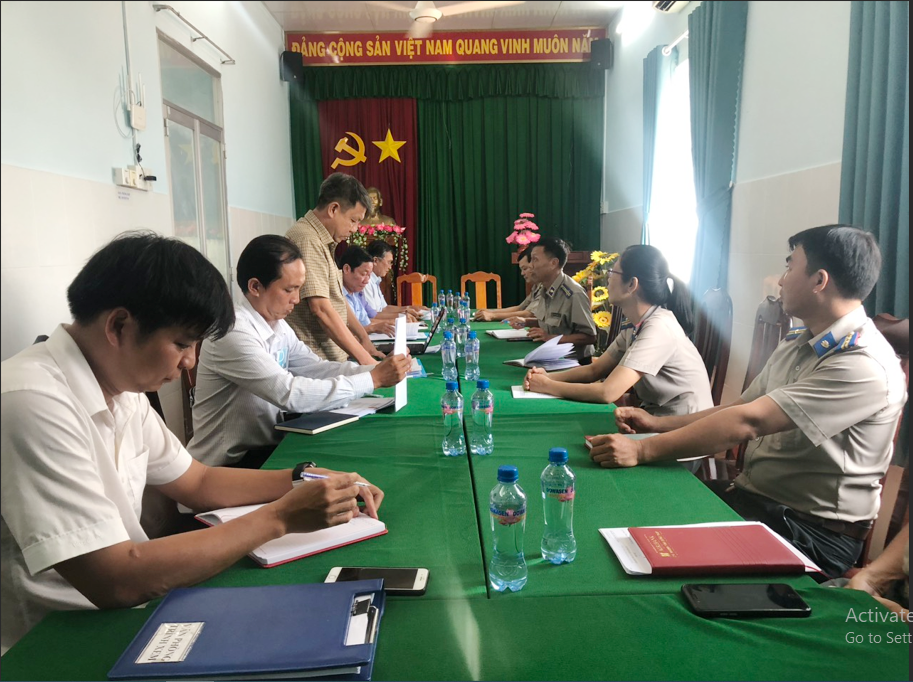 Chi cục Thi hành án dân sự thành phố Cao Lãnh tiếp và làm việc  với Đoàn giám sát của Ban Nội chính Tỉnh ủy