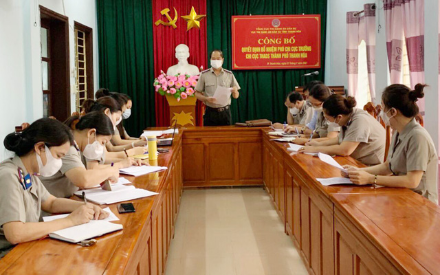 Cục THADS tỉnh Thanh Hóa kiểm tra công tác THADS đối với Chi cục THADS thành phố Thanh Hóa