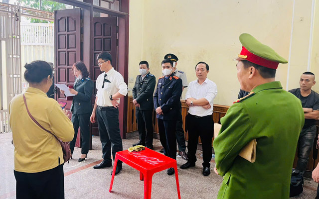 THADS TP Thanh Hóa: cưỡng chế giao tài sản thành công