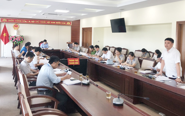 Ban Chỉ đạo THADS Tp Thanh Hóa họp để giải quyết một số vụ việc khó khăn, phức tạp