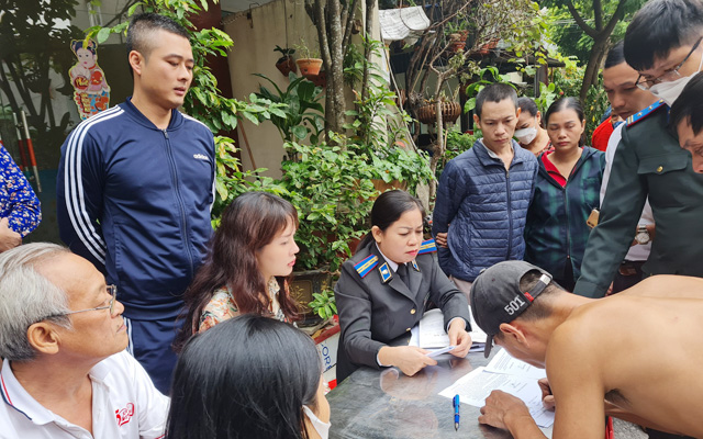 Chi cục THADS thành phố Thanh Hóa: Thực hiện giao trả tài sản do chiếm dụng bất hợp pháp cho người có quyền sử dụng, sở hữu hợp pháp