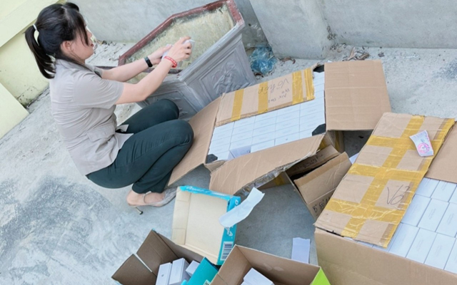 Chi cục THADS TP Thanh Hóa: tiêu hủy tang vật là hàng hóa không rõ xuất xứ, giả mạo nhãn hiệu