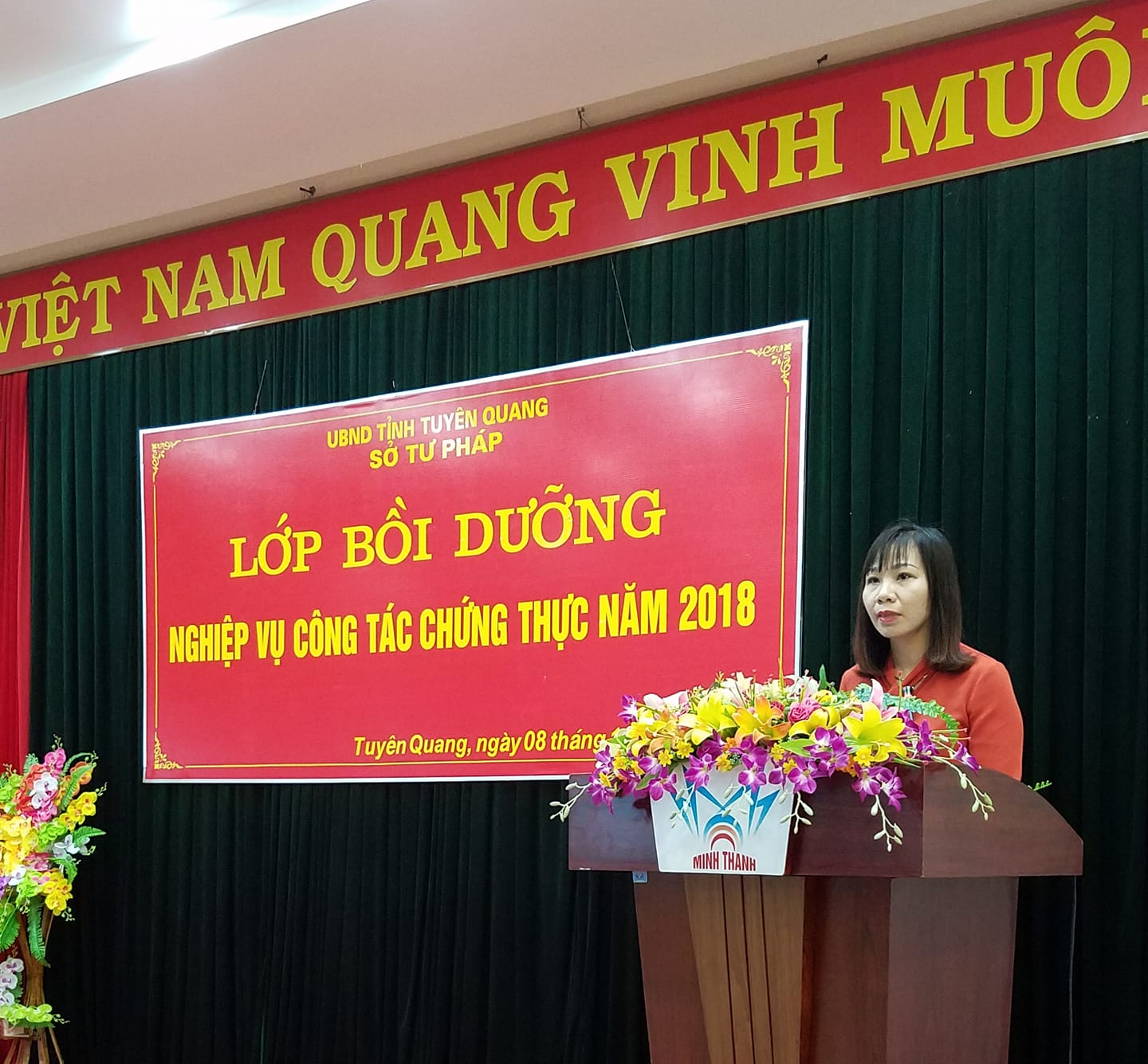 SỞ TƯ PHÁP TỈNH TUYÊN QUANG TỔ CHỨC LỚP BỒI DƯỠNG NGHIỆP VỤ CÔNG TÁC CHỨNG THỰC