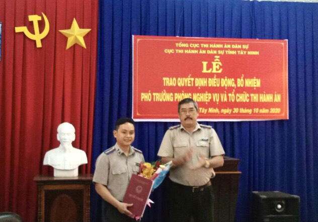 Điều động, bổ nhiệm Phó Trưởng phòng Nghiệp vụ và tổ chức Thi hành án