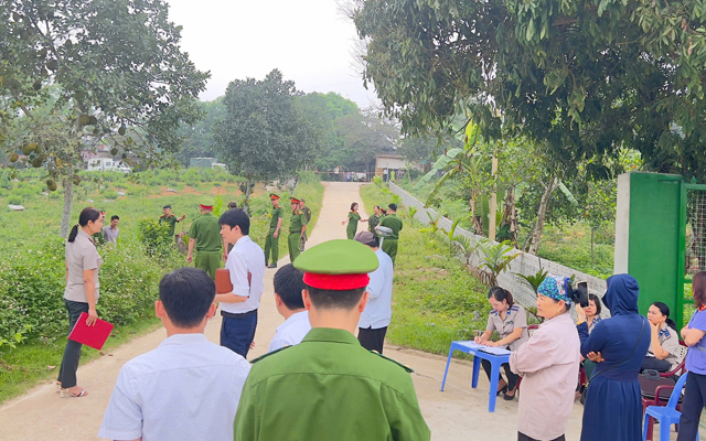 THADS Triệu Sơn: cưỡng chế giao tài sản là quyền sử dụng đất thành công