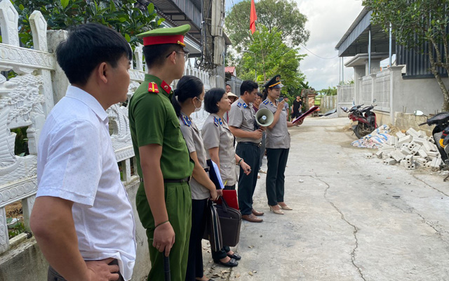 THADS Triệu Sơn: cưỡng chế giao tài sản thành công