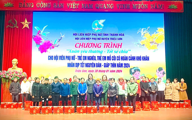 THADS Triệu Sơn: tham gia chương trình "Xuân yêu thương - Tết chia sẻ"
