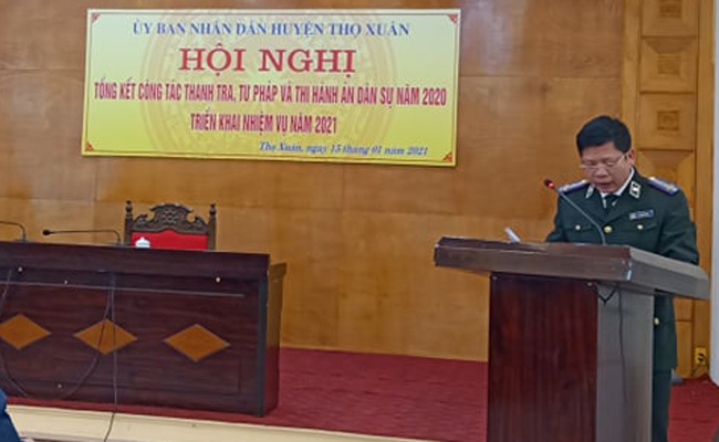 Thọ Xuân tổng kết công tác Thanh tra, Tư pháp, Thi hành án dân sự