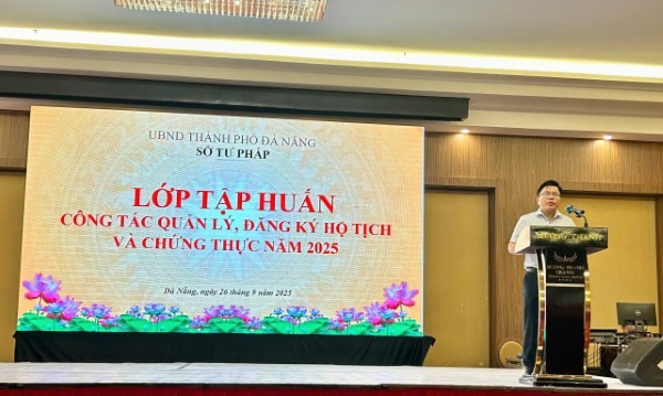 Sở Tư pháp Đà Nẵng tổ chức tập huấn tháo gỡ khó khăn, vướng mắc trong công tác hộ tịch, chứng thực