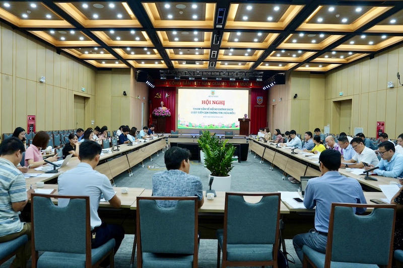 Hội nghị tham vấn về hồ sơ chính sách Luật Tiếp cận thông tin (sửa đổi)