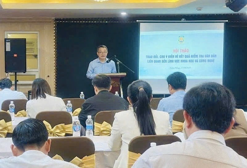 Trao đổi, cho ý kiến về kết quả kiểm tra văn bản QPPL thuộc Chuyên đề Khoa học và công nghệ