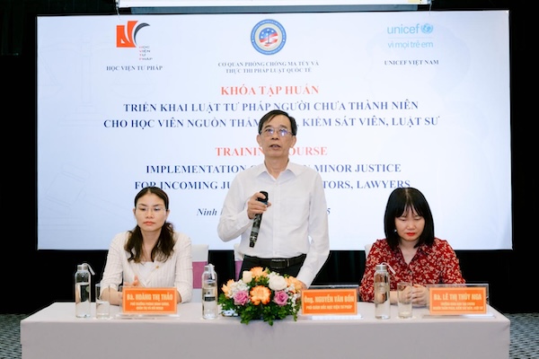 Học viện Tư pháp tập huấn triển khai Luật Tư pháp người chưa thành niên cho đội ngũ học viên