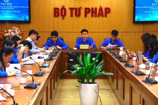 Đại hội Đoàn TNCS Hồ Chí Minh Cục PBGDPL&TGPL lần thứ I, nhiệm kỳ 2025 - 2030