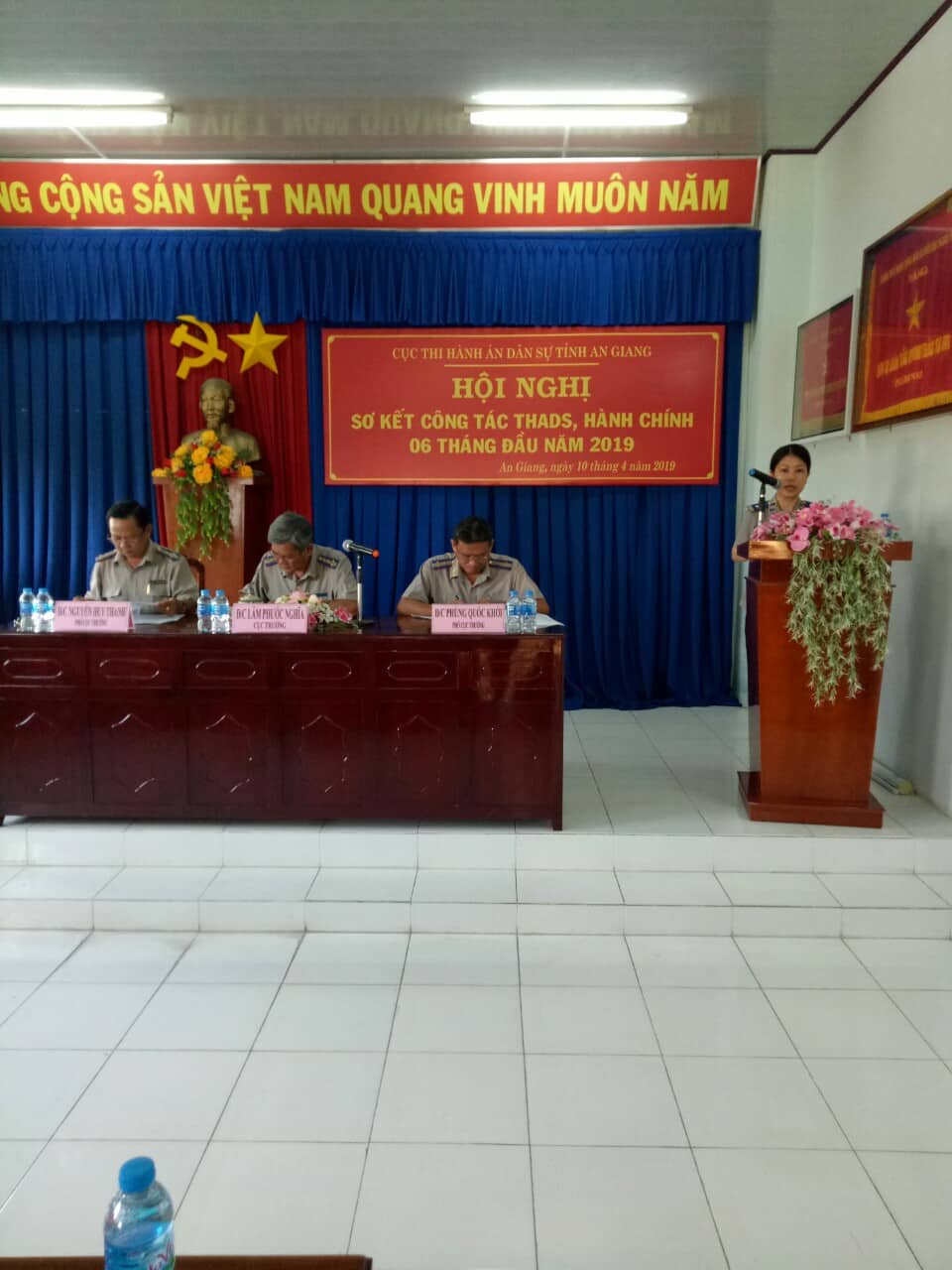 CỤC THADS TỈNH AN GIANG TỔ CHỨC HỘI NGHỊ SƠ KẾT  CÔNG TÁC THADS 06 THÁNG ĐẦU NĂM 2019