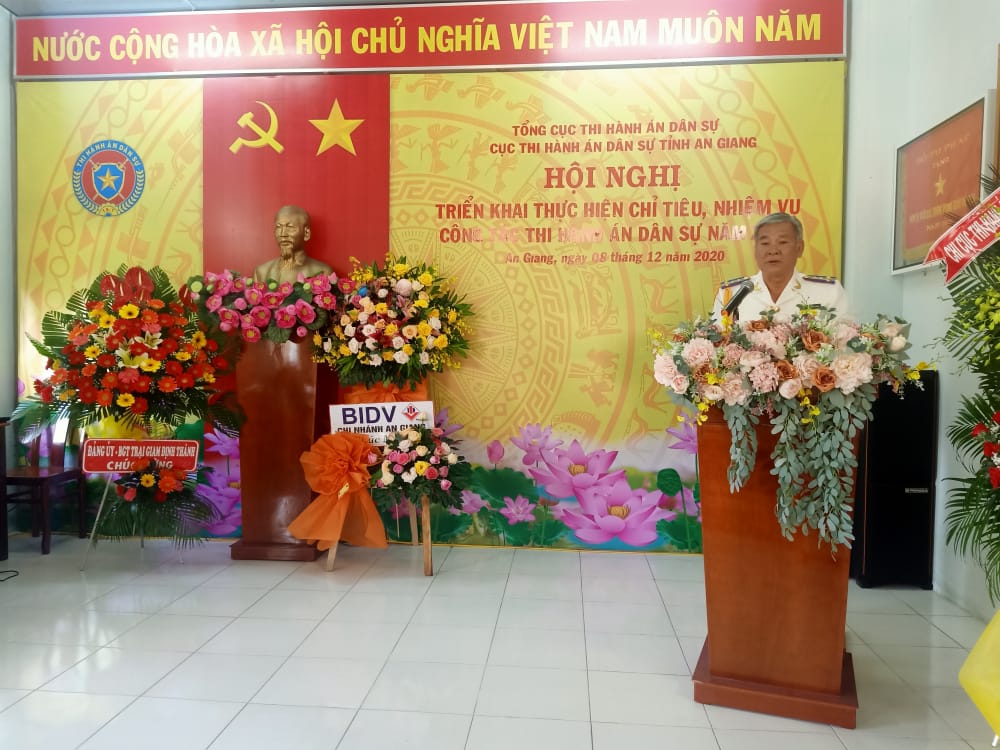 An Giang tổ chức Hội nghị triển khai thực hiện chỉ tiêu, nhiệm vụ công tác thi hành án dân sự năm 2021.