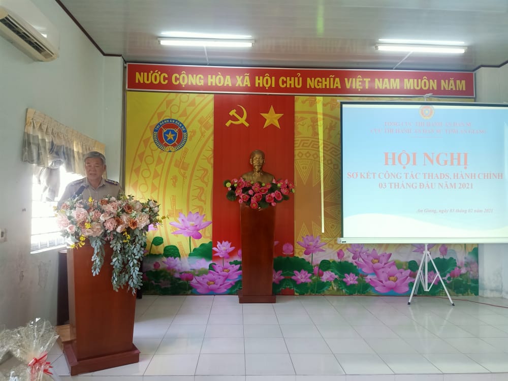 Cục THADS tỉnh An Giang sơ kết công tác thi hành án dân sự, hành chính 03 tháng đầu năm 2021.
