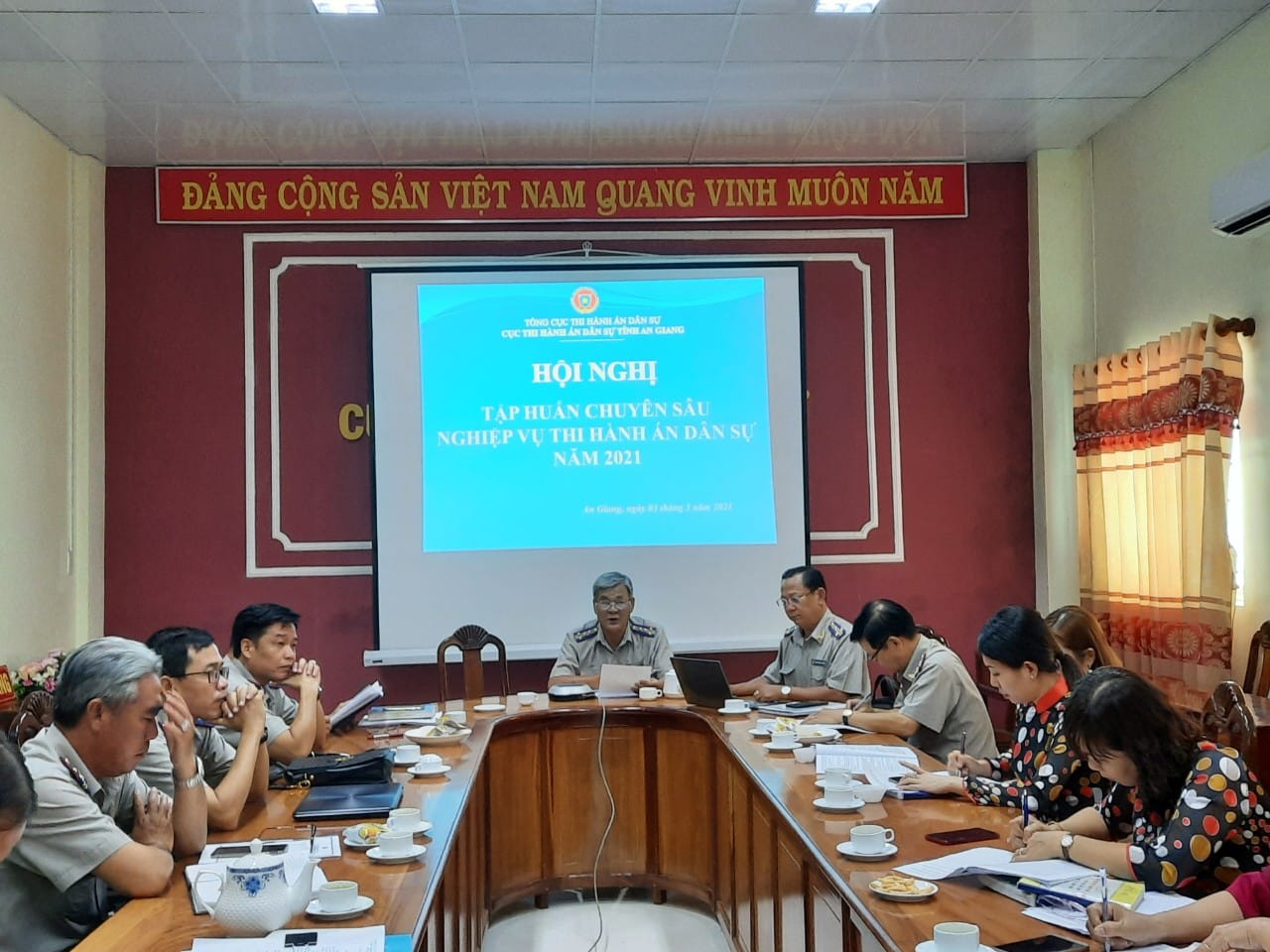 An Giang: Tập huấn trực tuyến chuyên sâu nghiệp vụ thi hành án dân sự năm 2021