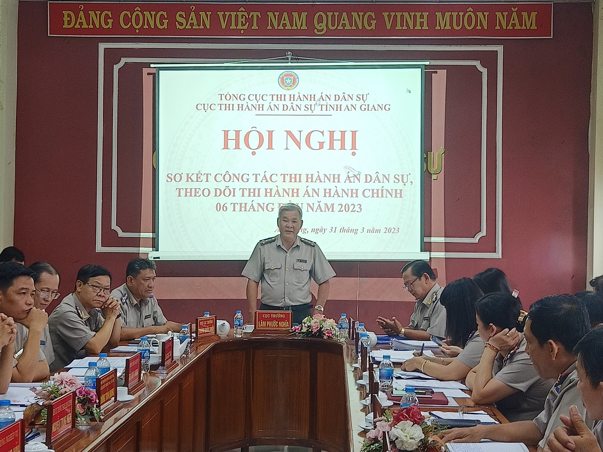 Hội nghị sơ kết công tác thi hành án dân sự, theo dõi thi hành án hành chính 06 tháng đầu năm 2023