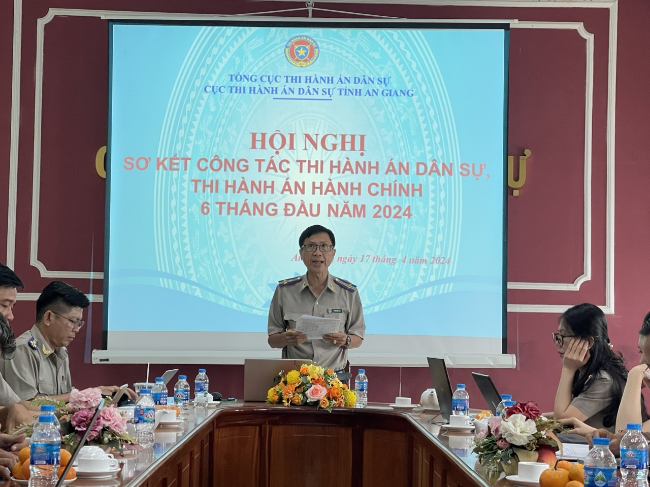 Cục THADS tỉnh An Giang tổ chức Hội nghị sơ kết công tác thi hành án dân sự, theo dõi thi hành án hành chính 06 tháng đầu năm 2024