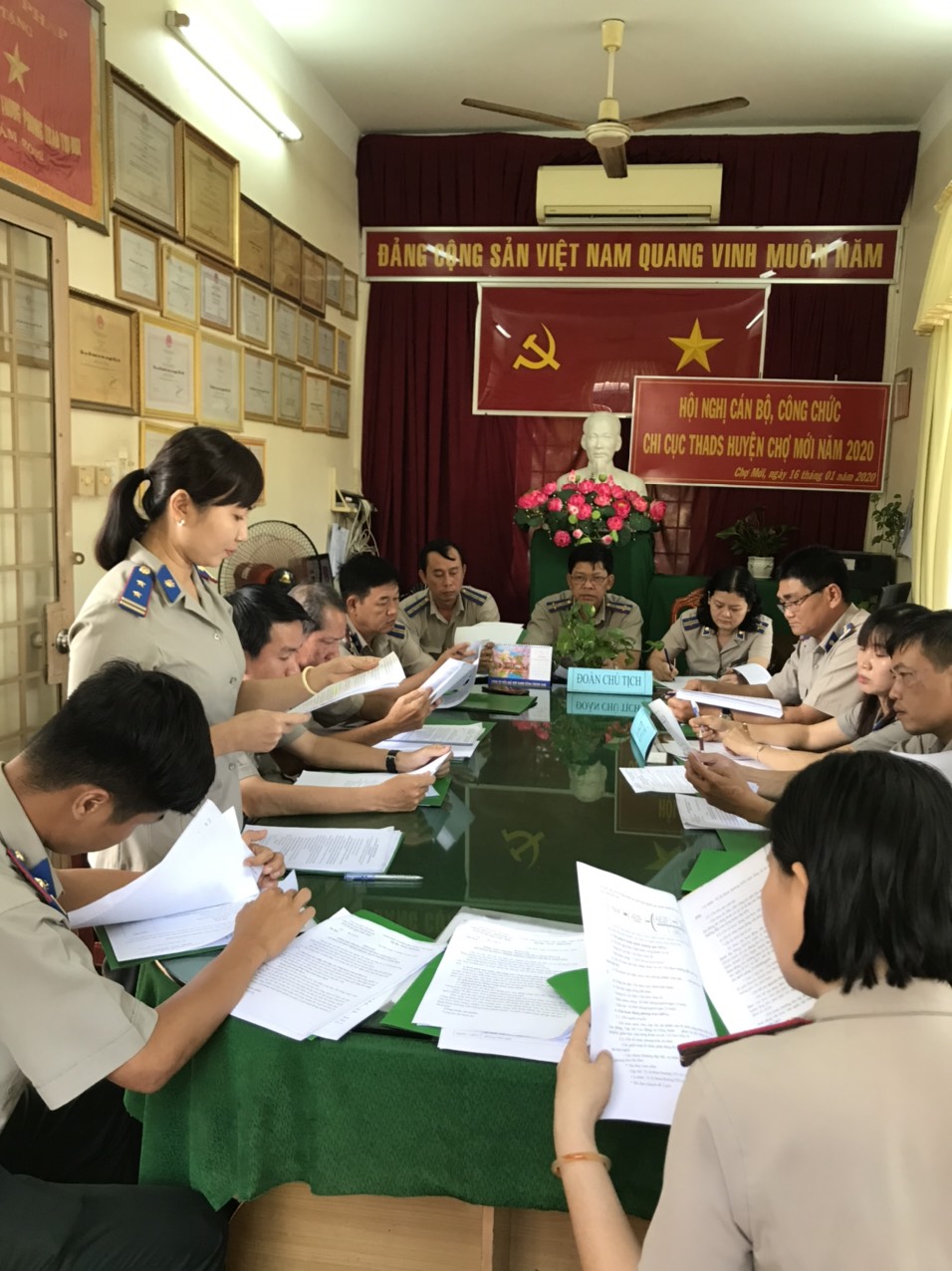 Chi cục Thi hành án dân sự huyện Chợ Mới tổ chức Hội nghị cán bộ công chức, người lao động năm 2020.