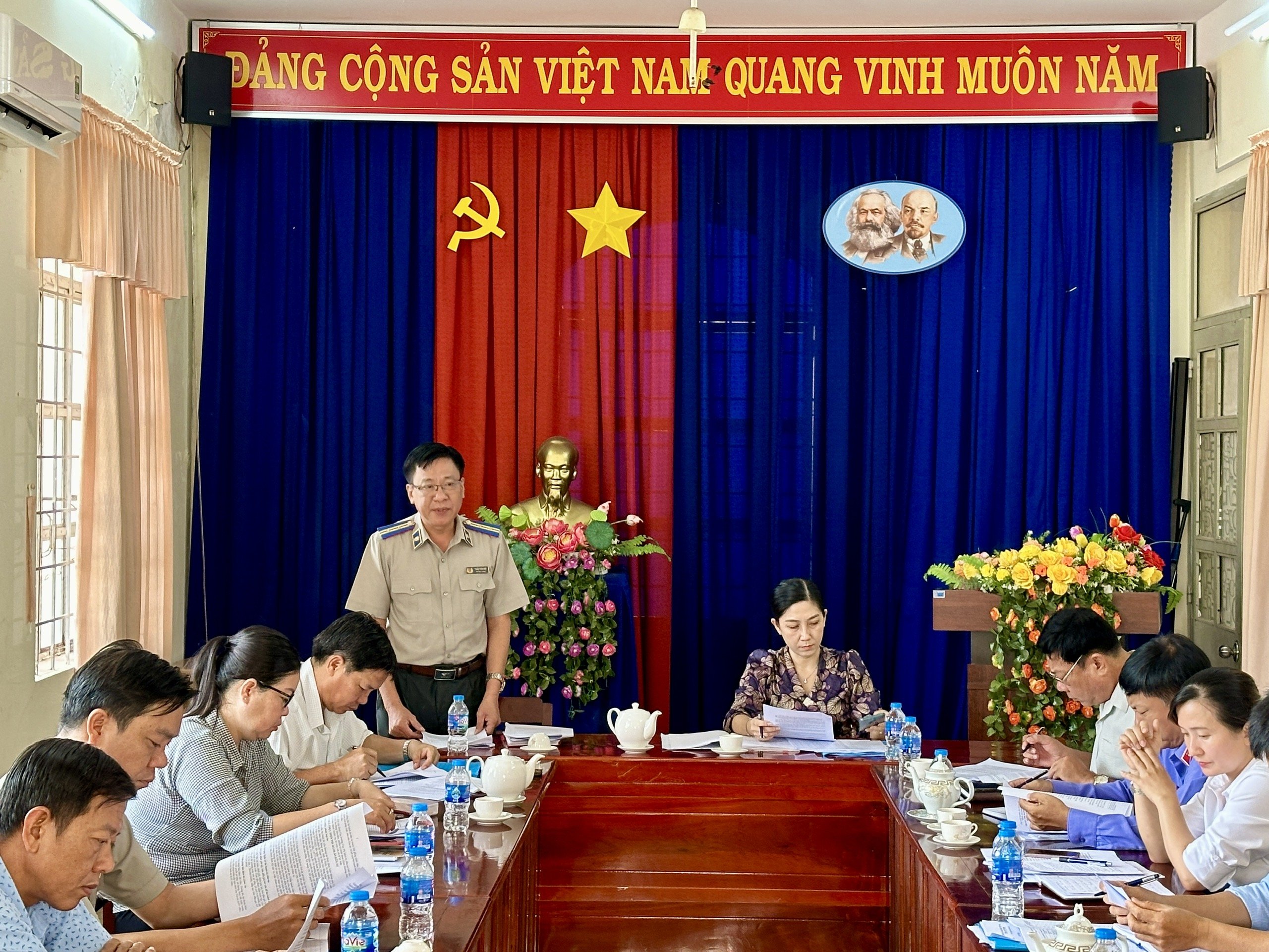 Ban Pháp chế Hội đồng nhân dân huyện Phú Tân khảo sát, giám sát tình hình thi hành pháp luật và kết quả công tác thi hành án dân sự trước kỳ họp Hội đồng nhân dân huyện giữa năm 2024